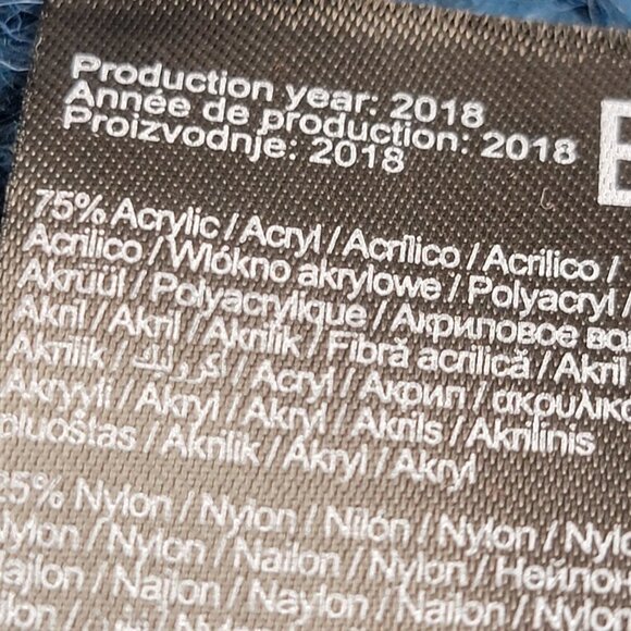 ONLY Our Story Short Pullover Knit Long Sleeve Crew Neck Blue Stretch Blue S - Picture 9 of 9